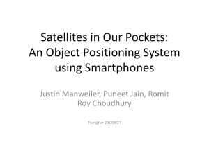 Satellites in Our Pockets: An Object Positioning System using