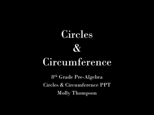 Circumference PPT - Technologyportfoliokhopkins