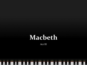Macbeth Act III