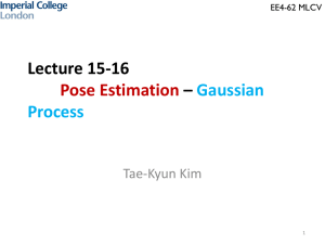 Lecture 8 Pose estimation by Gaussian Process