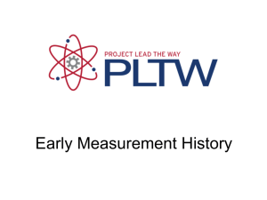 Early Measurement History PowerPoint