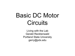 Basic DC Motor Circuits