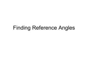 Finding Reference Angles