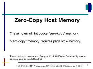 “Zero-copy” memory - Personal Web Pages