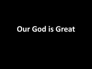 Our God is Great - Mike Speck Ministries