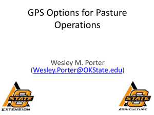 GPS Pasture Guidance - Oklahoma Cooperative Extension Service
