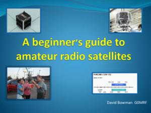 A beginner`s guide to amateur radio satellites