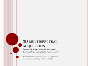3D multispectral acquisition