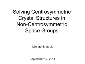 Centrosymmetric-Noncentrosymmetric