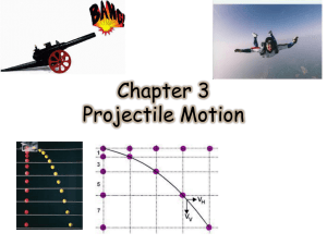 Chapter 3 Projectile Motion