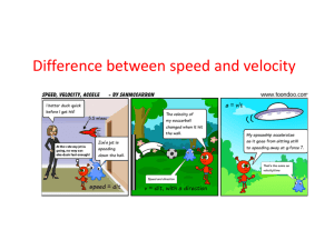 Difference between speed and velocity - mirnay