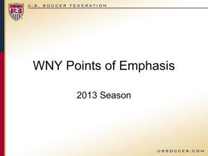 WNY Points of Emphasis