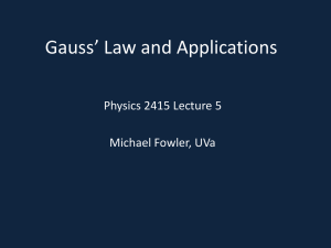 Using Gauss`s Law - Galileo and Einstein