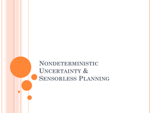 Sensorless planning