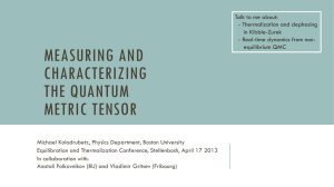 Measuring and characterizing the quantum metric tensor*