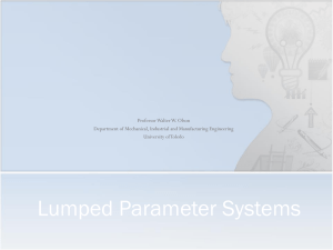 Lumped Parameters - University of Toledo