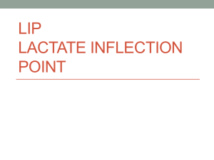 LIP Lactate inflection point
