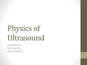 on Ultrasound imaging, Chs 10-11