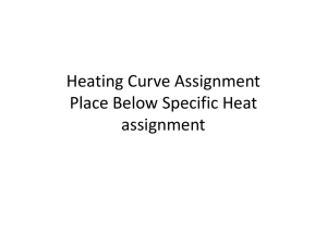 Heating Curve Assignment Place Below Specific Heat