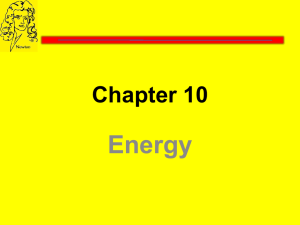 Ch 10 Energy - APPhysicsCBrookstone