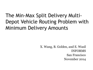 Solving the Min-Max Multi-Depot Vehicle Routing Problem