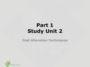 Study Unit 2 - CMAPrepCourse