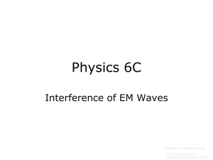 23.2 Physics 6C EM interference