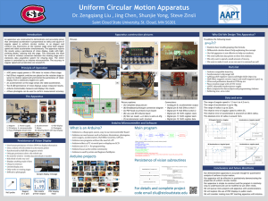 Uniform Circular Motion Apparatus