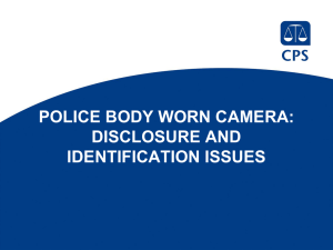 disclosure and identification issues