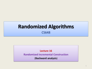 Lecture 16: Randomized Incremental Construction