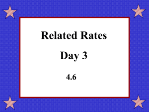 4.6 Related Rates Day 3