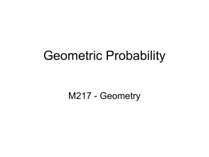 11.6 * Geometric Probability