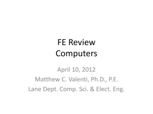 FEReview2012Spring - Lane Department of Computer Science