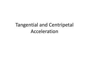 Tangential and Centripetal Acceleration student