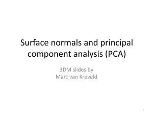 Surface normals and PCA