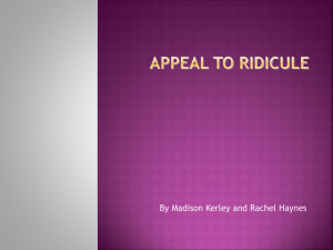 Appeal to Ridicule