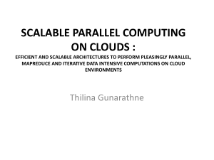 Scalable Parallel Computing on Clouds