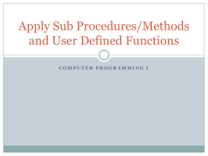 Applying Sub Procedures - Programming Wiki