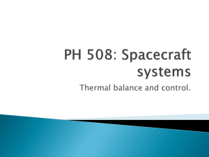 Spacecraft thermal balance and control