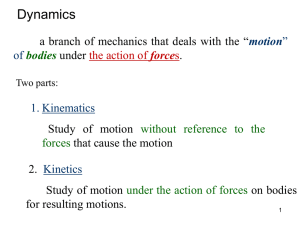 Kinematics of Particle