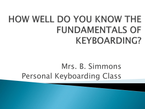 fundamentals of keyboarding