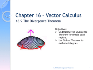 16.9 Divergence Theorem