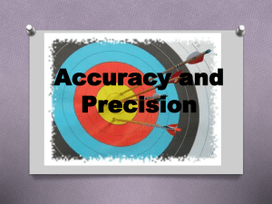 Accuracy and Precision