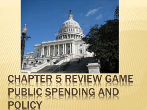 5 – Public Spending and Policy Review