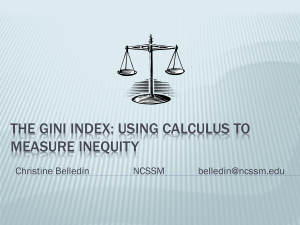 The Gini Index: Using calculus to measure inequity
