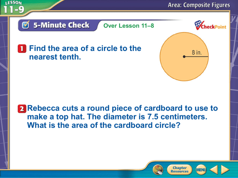 Area Of Composite Figures