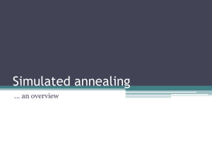 Simulated annealing