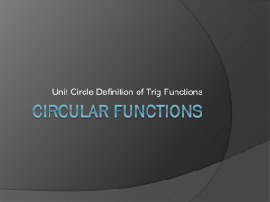 Circular functions