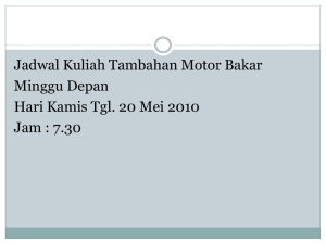 Mata kuliah motor bakar