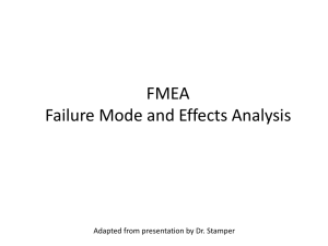 FMEA Failure Mode and Effects Analysis - Rose